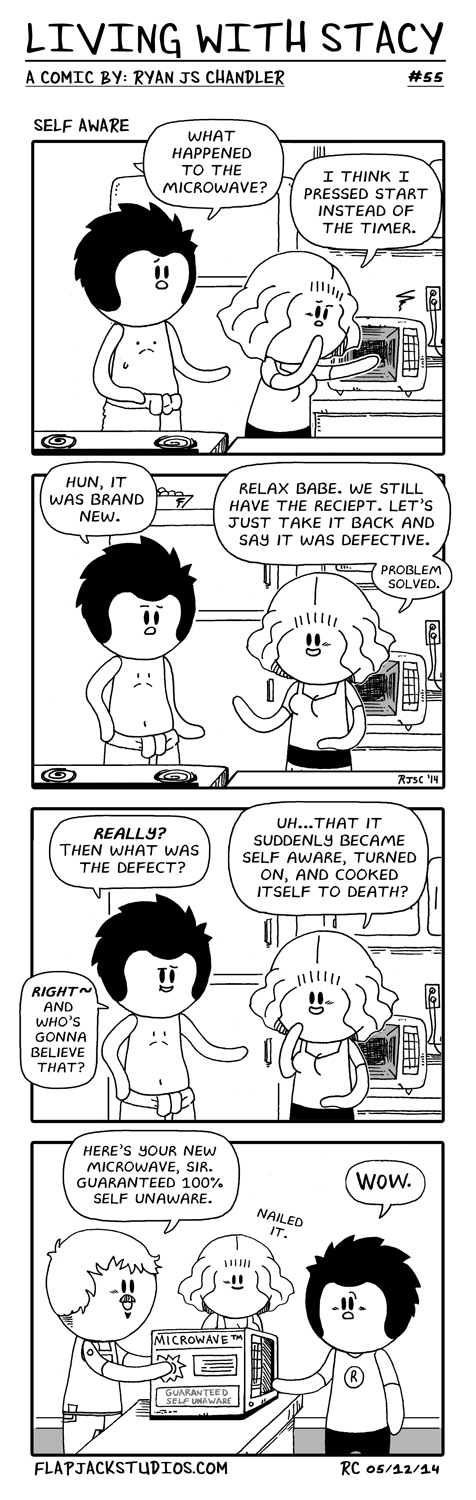 Living With Stacy #55 self aware Ryan and Stacy topwebcomics Cute and Adorable