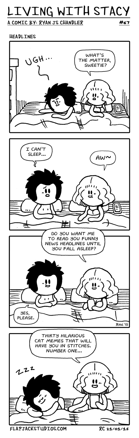 Living With Stacy #67 Headlines Ryan and Stacy topwebcomics Cute and Adorable