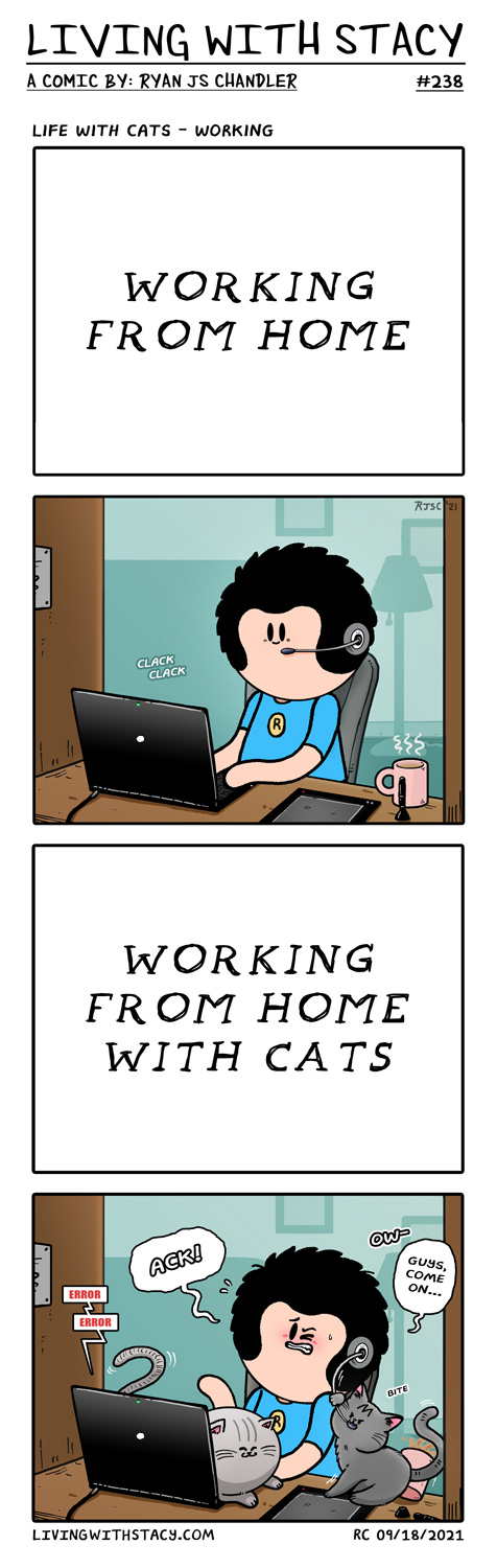 Working From Home With Cats - LWS Comics #238