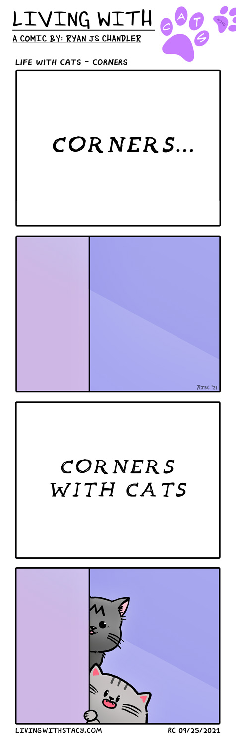 Life With Cats - Corners - LWS Comic #240