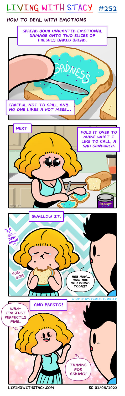 How to Cope with Your Emotions: The Sad Sandwich Technique